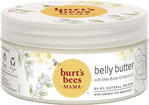 Burt's Bees Mama Belly Butter Skin Care, Pregnancy Lotion with Shea Butter and Vitamin E, 99% Natural, 6.5 Ounce