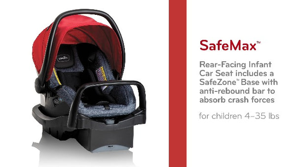 Evenflo Pivot Modular Travel System With SafeMax Car Seat