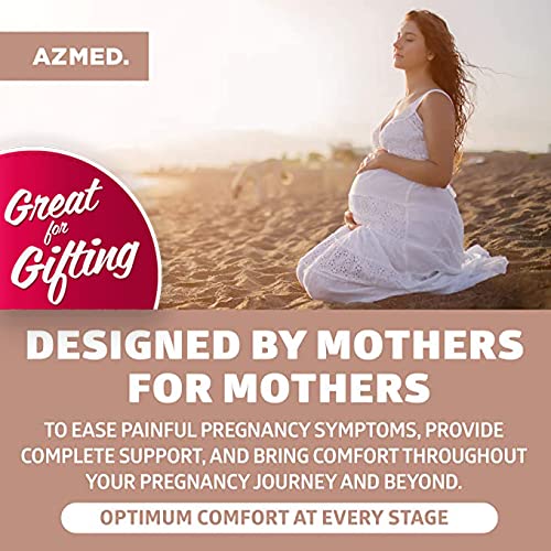 AZMED Maternity Belt - Belly Band for Pregnant Women to Support Back/Waist/Abdomen With Belly Brace - Breathable & Adjustable For Different Stages