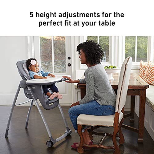 Graco Table2Table Premier Fold 7 in 1 Convertible High Chair, Converts to Dining Booster Seat, Kids Table and More, Tatum, 25.2 lb